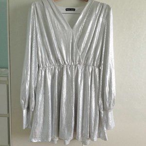 SheIn Silver Sparkle dress